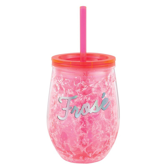 Set of 6 Freezable Acrylic Wine Chiller Tumbler, 12-Ounce | Summer Cocktails Barware Drinkware