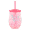 Out of Office in Pink Set of 6 Freezable Acrylic Wine Chiller Tumbler, 12-Ounce | Summer Cocktails Barware Drinkware