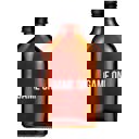 Game On Amber Mini Flask | Sports Themed Liquor Bottle Glass Father's Day Jane Exclusive Extravaganza
