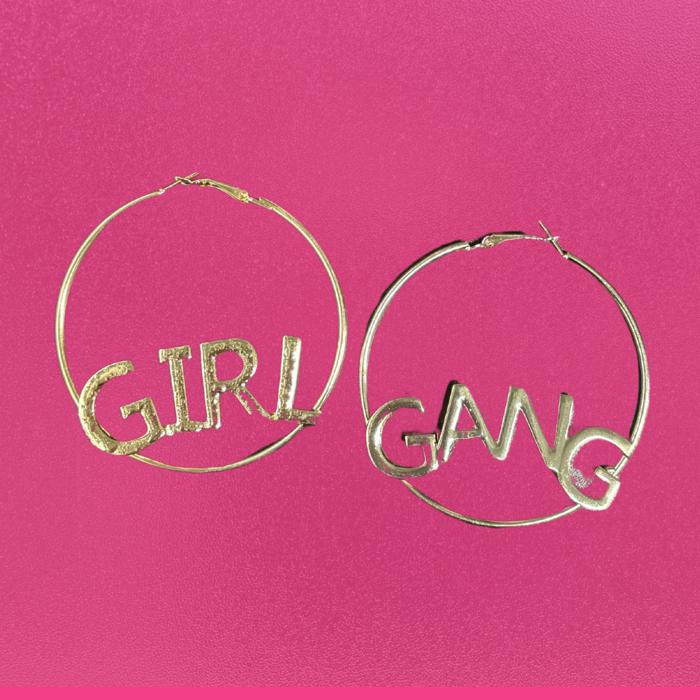Heart Hoop Earrings Silver or Gold
