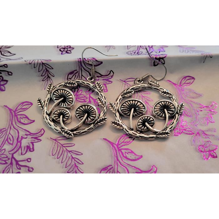 Heart Hoop Earrings Silver or Gold