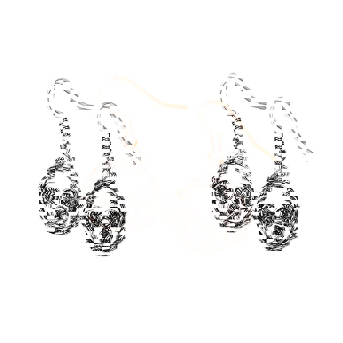 Heart Hoop Earrings Silver or Gold