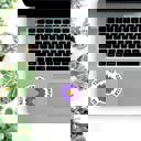Do Not Touch My Computer Floral Individual Vinyl Stickers for Water Bottle, Tumbler, Laptop Case - Funny and Cute Designs