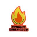 Furious Girls Club Individual Vinyl Stickers for Water Bottle, Tumbler, Laptop Case - Funny and Cute Designs
