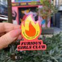 Furious Girls Club Individual Vinyl Stickers for Water Bottle, Tumbler, Laptop Case - Funny and Cute Designs