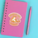 Orange Cat Energy Individual Vinyl Stickers for Water Bottle, Tumbler, Laptop Case - Funny and Cute Designs