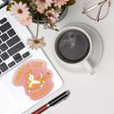 Orange Cat Energy Individual Vinyl Stickers for Water Bottle, Tumbler, Laptop Case - Funny and Cute Designs