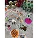 Don't Talk To People While They're Reading Bibliophile Individual Vinyl Stickers for Water Bottle, Tumbler, Laptop Case - Funny and Cute Designs
