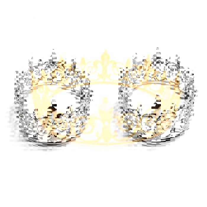 Unisex Circular Crown in Gold or Silver | Royalty Crown or Photo Prop Hair Accessory