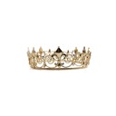 Gold Crown Unisex Circular Crown in Gold or Silver | Royalty Crown or Photo Prop Hair Accessory