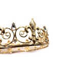 Gold Crown Unisex Circular Crown in Gold or Silver | Royalty Crown or Photo Prop Hair Accessory