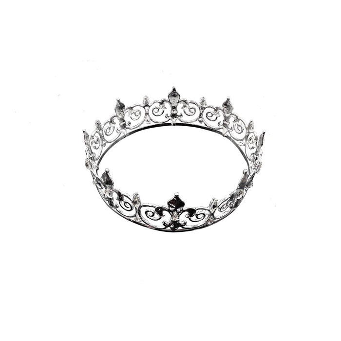 Unisex Circular Crown in Gold or Silver | Royalty Crown or Photo Prop Hair Accessory