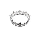 Silver Crown Unisex Circular Crown in Gold or Silver | Royalty Crown or Photo Prop Hair Accessory