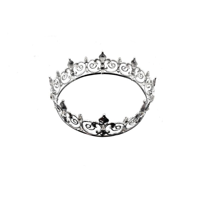 Unisex Circular Crown in Gold or Silver | Royalty Crown or Photo Prop Hair Accessory
