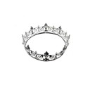 Silver Crown Unisex Circular Crown in Gold or Silver | Royalty Crown or Photo Prop Hair Accessory