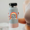 Sorry I'm Late I Would Prefer Not To Be Here Glitter Sticker Individual Vinyl Stickers for Water Bottle, Tumbler, Laptop Case - Funny and Cute Designs