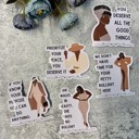 Prioritize Your Peace, You Deserve It Individual Vinyl Stickers for Water Bottle, Tumbler, Laptop Case - Funny and Cute Designs