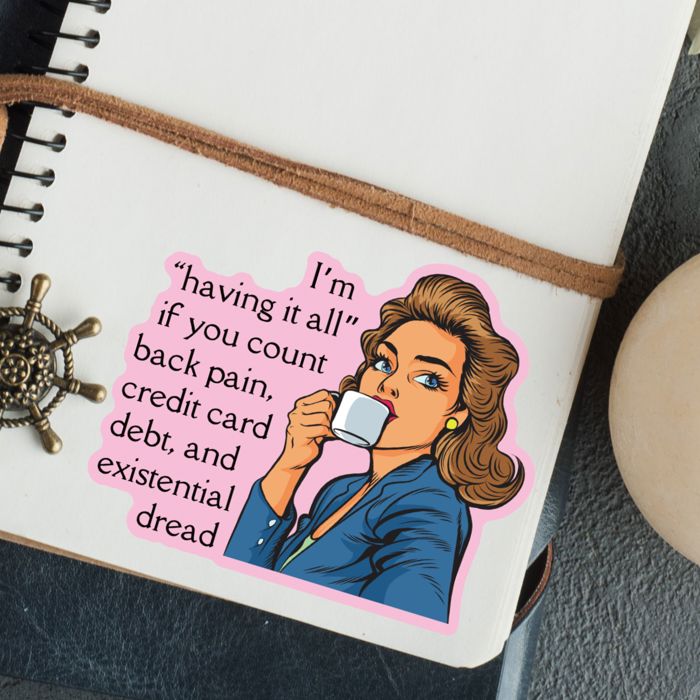 Individual Vinyl Stickers for Water Bottle, Tumbler, Laptop Case - Funny and Cute Designs