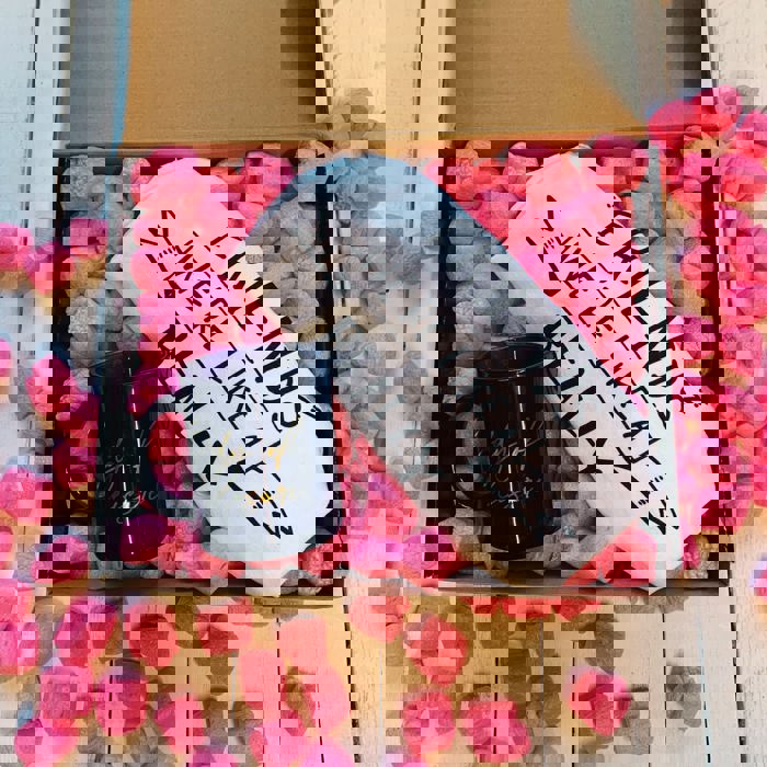 Lady of Leisure Gift Box with Compostable Pink Heart Packing Peanuts