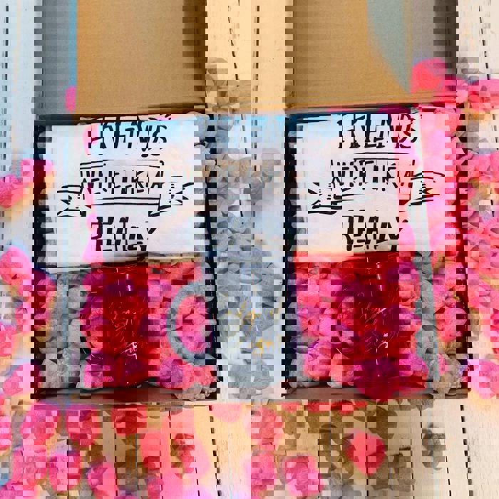 Lady of Leisure Gift Box with Compostable Pink Heart Packing Peanuts