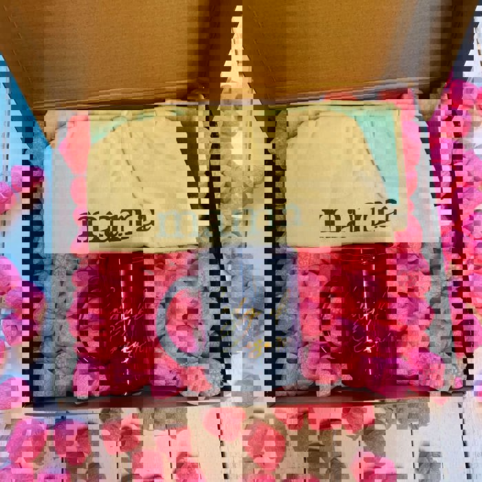 Lady of Leisure Gift Box with Compostable Pink Heart Packing Peanuts