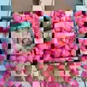 Bloom Baby Candle + Sips Gift Box with Compostable Pink Heart Packing Peanuts
