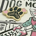 I Just Want To Be A Stay At Home Dog Mom Cute Enamel Pins on Giftable Cards - 20+ Styles Available