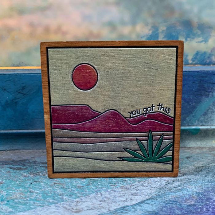Cute and Funny Graphic Wooden Box Signs with Sayings for Gallery Walls