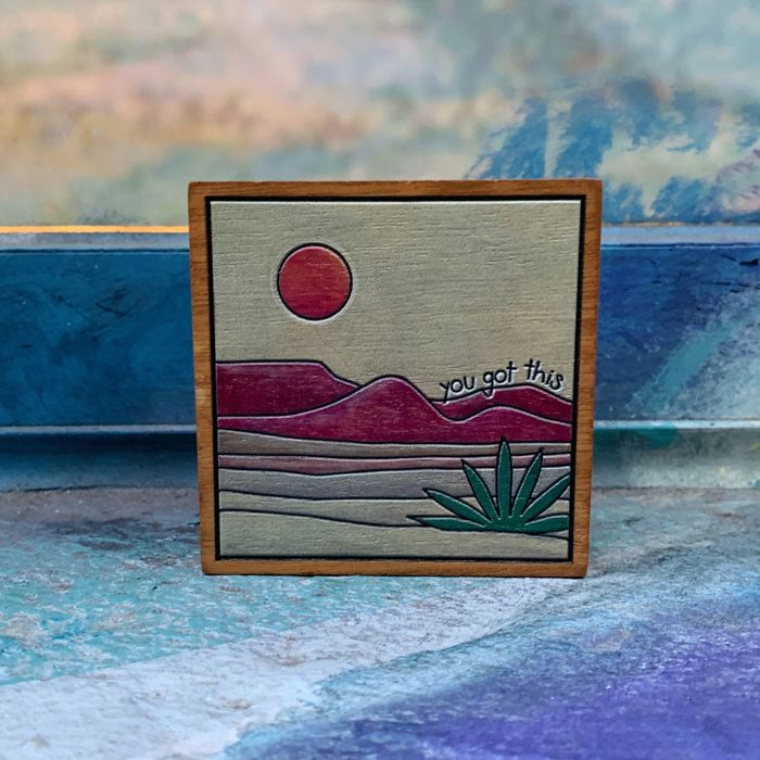 Cute and Funny Graphic Wooden Box Signs with Sayings for Gallery Walls