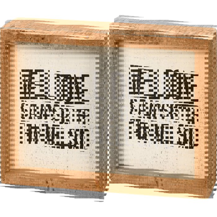 Cute and Funny Graphic Wooden Box Signs with Sayings for Gallery Walls