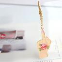 Vintage Hand w/ Rose Tattoo Enamel Keychain or Bag Charm Middle Finger Stud Earrings in Gold or Silver and Key Ring