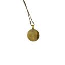 Bronze Frida Cabochon Pendant Necklace in Aged Bronze or Black