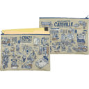 Jumbo Pouch Crazy Cat Lady Apartment Recycled Material Jumbo Zipper Folder | 14.25" x 10" Multipurpose Zipper Bags – Jumbo Pouches, Wallets & Coin Purses