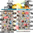 Gnomes Recycled Material Cute/Cool/Unique Zipper Pouch/Bag/Clutch/Cosmetic Bag | 9.5" x 7" Multipurpose Zipper Bags – Jumbo Pouches, Wallets & Coin Purses
