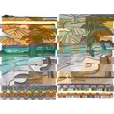 Jumbo Pouch Beach Days Zipper Folder | Double-sided Organizer | 14.25" x 10" Multipurpose Zipper Bags – Jumbo Pouches, Wallets & Coin Purses