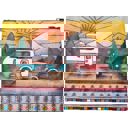 Camper Zipper Pouch | Camping Themed Purse Pencil Case Organizer | 9.50" x 7" Multipurpose Zipper Bags – Jumbo Pouches, Wallets & Coin Purses