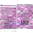 Jumbo Pouch Always Be A Unicorn Purple Recycled Material Zipper Folder | 14.25" x 10" Multipurpose Zipper Bags – Jumbo Pouches, Wallets & Coin Purses