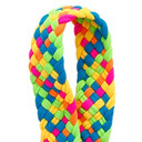 Wide Pom Braid Headband Fiesta Light Pom Braid and Knotted Headbands | Nylon Hairband Hair Accessory | Workout Headband Packs and Singles