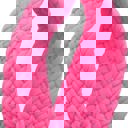 Tropic Pink Wide Pom Braid Headband Pom Braid and Knotted Headbands | Nylon Hairband Hair Accessory | Workout Headband Packs and Singles