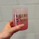 Cheers To You Cocktail Glass | Double Old Fashioned Scotch Whiskey | Party Drinkware Double Old Fashioned Party Glasses - Hip Hip Hooray, Cheers to You, Better Not Pout 