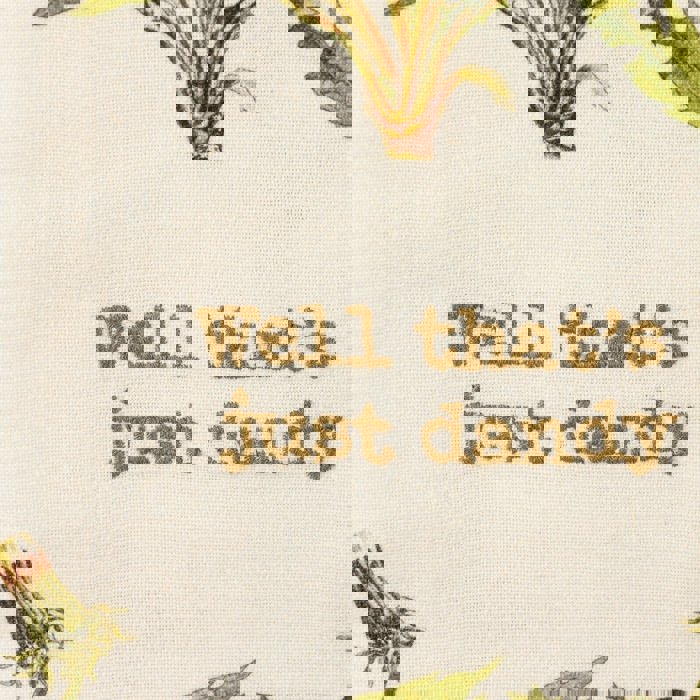 Flower Pun Embroidered Tea and Dish Towels | Novelty Kitchen Hand Towels