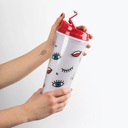 Wink Double Wall Mug Coffee Tumbler Cute and Cozy Accessories | Christmas Holiday Gift Ideas - Stocking Stuffers Under $15