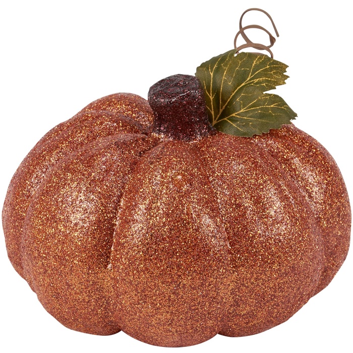 Disco Pumpkins - Velvet Decor Pumpkins for Halloween - Glitter Neon Flocked Indoor Halloween Decorations