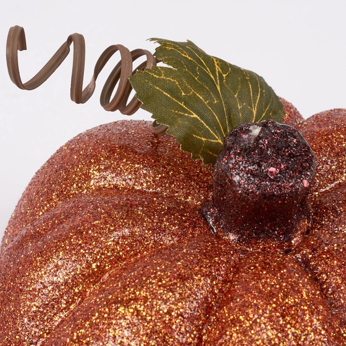 Disco Pumpkins - Velvet Decor Pumpkins for Halloween - Glitter Neon Flocked Indoor Halloween Decorations