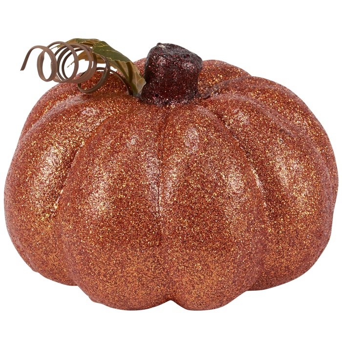 Disco Pumpkins - Velvet Decor Pumpkins for Halloween - Glitter Neon Flocked Indoor Halloween Decorations