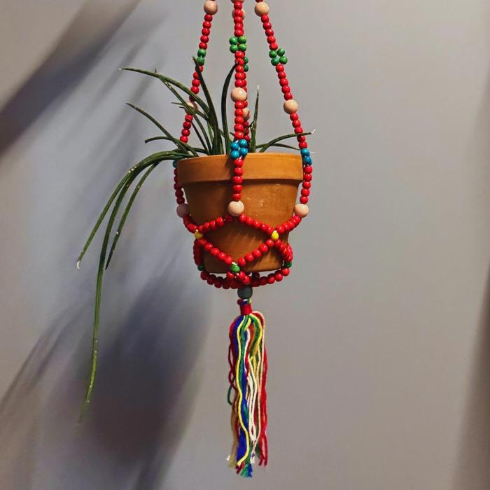 Boho Macrame Plant Hanger Flowerpot | Plant Lady Plant Lover Gifts Botanical Nature Lover