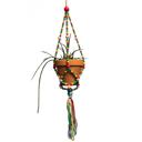 Rainbow Macrame Plant Holder Boho Macrame Plant Hanger Flowerpot | Plant Lady Plant Lover Gifts Botanical Nature Lover
