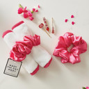 Hot Pink Face Cloth and Scrunchie Set Spa Stocking Stuffers Under $15