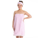 Pink Gingham Spa Head Band  Spa Stocking Stuffers Under $15