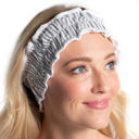 Black Seersucker Spa Headband  Spa Stocking Stuffers Under $15